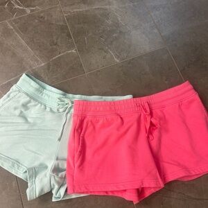Vineyard Vines Women’s Athletic Drawstring Shorts - Coral Pink & Mint